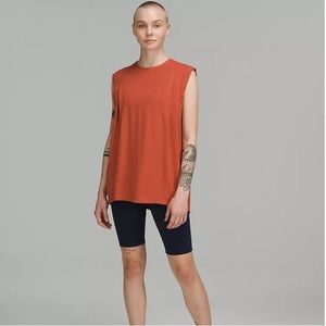 NWOT Lululemon Pleated Shoulder Tank in Red Rock